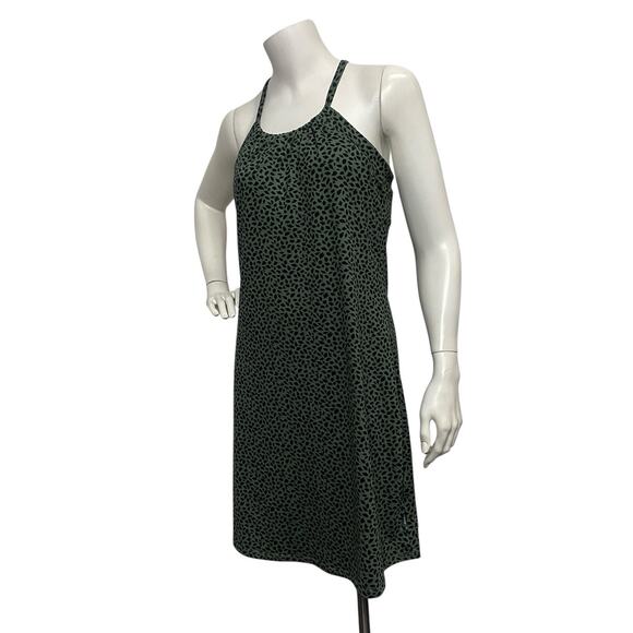 Eddie Bauer Womens S Sleeveless Racerback Sport Dress Green Black Black Outdoor - Picture 4 of 13